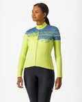 CASTELLI Cyklistický dres s dlhým rukávom zimný - UNLIMITED THERMAL 2 W - žltá