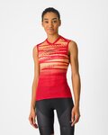 CASTELLI Cyklistický dres bez rukávov - INSIDER 2 W - červená