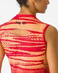 CASTELLI Cyklistický dres bez rukávov - INSIDER 2 W - červená