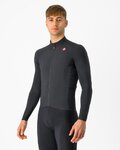 CASTELLI Cyklistický dres s dlhým rukávom zimný - AERO RACE - čierna