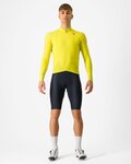 CASTELLI Cyklistický dres s dlhým rukávom zimný - AERO RACE - žltá