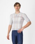 CASTELLI Cyklistický dres s krátkym rukávom - CLIMBER´S A/C - strieborná/šedá