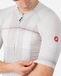 CASTELLI Cyklistický dres s krátkym rukávom - CLIMBER´S A/C - strieborná/šedá