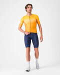 CASTELLI Cyklistický dres s krátkym rukávom - UPF - oranžová