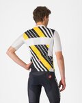 CASTELLI Cyklistický dres s krátkym rukávom - HERITAGE - čierna/biela/žltá