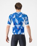 CASTELLI Cyklistický dres s krátkym rukávom - HERITAGE - modrá