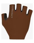 CASTELLI Cyklistické rukavice krátkoprsté - ESPRESSO - hnedá