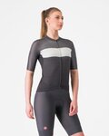 CASTELLI Cyklistický dres s krátkym rukávom - ELEGANTE - čierna
