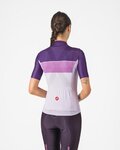 CASTELLI Cyklistický dres s krátkym rukávom - ELEGANTE - fialová/ružová/biela