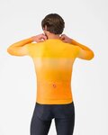 CASTELLI Cyklistický dres s dlhým rukávom letný - UPF LONG - oranžová