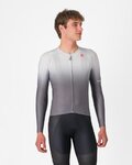 CASTELLI Cyklistický dres s dlhým rukávom letný - UPF LONG - strieborná/šedá