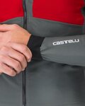 CASTELLI Cyklistická vetruodolná bunda - FLY UNLTD - červená/šedá