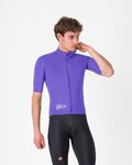 CASTELLI Cyklistická vetruodolná bunda - DO.DI.CI. SHORT SLEEVE - fialová
