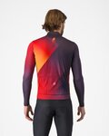 CASTELLI Cyklistický dres s dlhým rukávom zimný - AMPLIFY - čierna/červená/žltá