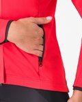 CASTELLI Cyklistická zateplená bunda - ALPHA 150 W - červená