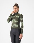CASTELLI Cyklistický dres s dlhým rukávom zimný - BLUR THERMAL - zelená