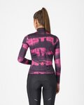 CASTELLI Cyklistický dres s dlhým rukávom zimný - BLUR THERMAL - čierna/fialová