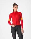 CASTELLI Cyklistický dres s dlhým rukávom zimný - CORSO THERMAL - červená