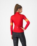 CASTELLI Cyklistický dres s dlhým rukávom zimný - CORSO THERMAL - červená