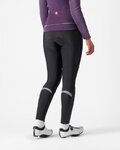 CASTELLI Cyklistické nohavice dlhé s trakmi - POLARE 2 W - čierna