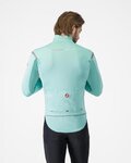 CASTELLI Cyklistická zateplená bunda - PERFETTO ROS 3 - svetlo modrá