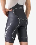 CASTELLI Cyklistické nohavice krátke s trakmi - AERO RACE S KIT - čierna