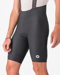 CASTELLI Cyklistické nohavice krátke s trakmi - ESPRESSO 2 - šedá