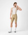 CASTELLI Cyklistické nohavice krátke s trakmi - ESPRESSO 2 - béžová