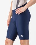 CASTELLI Cyklistické nohavice krátke s trakmi - ESPRESSO 2 - modrá