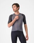 CASTELLI Cyklistický dres s krátkym rukávom - AERO RACE 8S - šedá