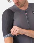 CASTELLI Cyklistický dres s krátkym rukávom - AERO RACE 8S - šedá