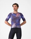 CASTELLI Cyklistický dres s krátkym rukávom - AERO RACE 8S - fialová