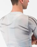 CASTELLI Cyklistický dres s krátkym rukávom - AERO RACE 8S - strieborná