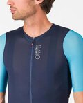 CASTELLI Cyklistický dres s krátkym rukávom - CORRETTO - modrá/tyrkysová