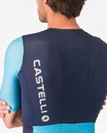 CASTELLI Cyklistický dres s krátkym rukávom - CORRETTO - modrá/tyrkysová