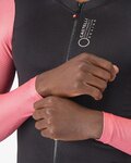 CASTELLI Cyklistický dres s dlhým rukávom letný - CORRETTO LS - čierna/ružová
