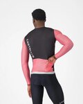 CASTELLI Cyklistický dres s dlhým rukávom letný - CORRETTO LS - čierna/ružová
