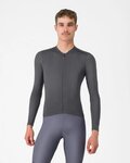 CASTELLI Cyklistický dres s dlhým rukávom letný - ESPRESSO 2 LS - šedá