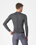 CASTELLI Cyklistický dres s dlhým rukávom letný - ESPRESSO 2 LS - šedá