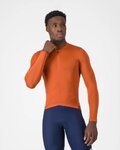 CASTELLI Cyklistický dres s dlhým rukávom letný - ESPRESSO 2 LS - červená