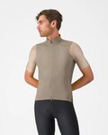 CASTELLI Cyklistická vesta - ESPRESSO 2 - béžová