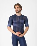 CASTELLI Cyklistický dres s krátkym rukávom - CLIMBER'S A/C - modrá