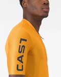 CASTELLI Cyklistický dres s krátkym rukávom - ENTRATA APEX - oranžová