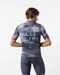 CASTELLI Cyklistický dres s krátkym rukávom - STRATUS LOGO - modrá