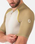 CASTELLI Cyklistický dres s krátkym rukávom - UNLIMITED ENDURANCE 3 - ivory/béžová