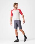 CASTELLI Cyklistický dres s krátkym rukávom - UNLIMITED ENDURANCE 3 - ivory/červená