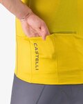 CASTELLI Cyklistický dres s krátkym rukávom - UNLIMITED ENDURANCE 3 - žltá/šedá