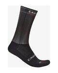 CASTELLI Cyklistické ponožky klasické - FAST FEET 4 - čierna