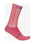 CASTELLI Cyklistické ponožky klasické - FAST FEET 4 - ružová