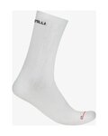 CASTELLI Cyklistické ponožky klasické - AERO RACE PRO 20 - biela